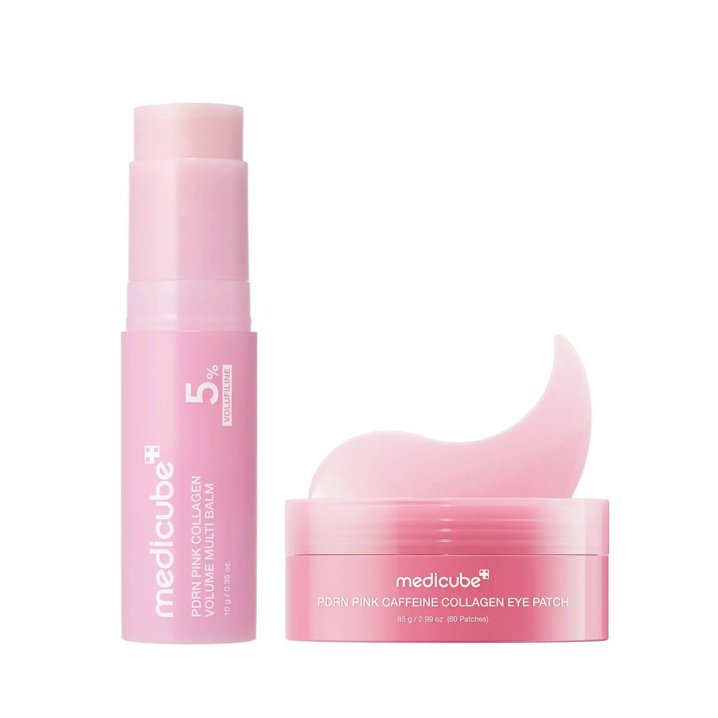 PDRN Pink Collagen Eye Patch + Volume Multi Balm Set