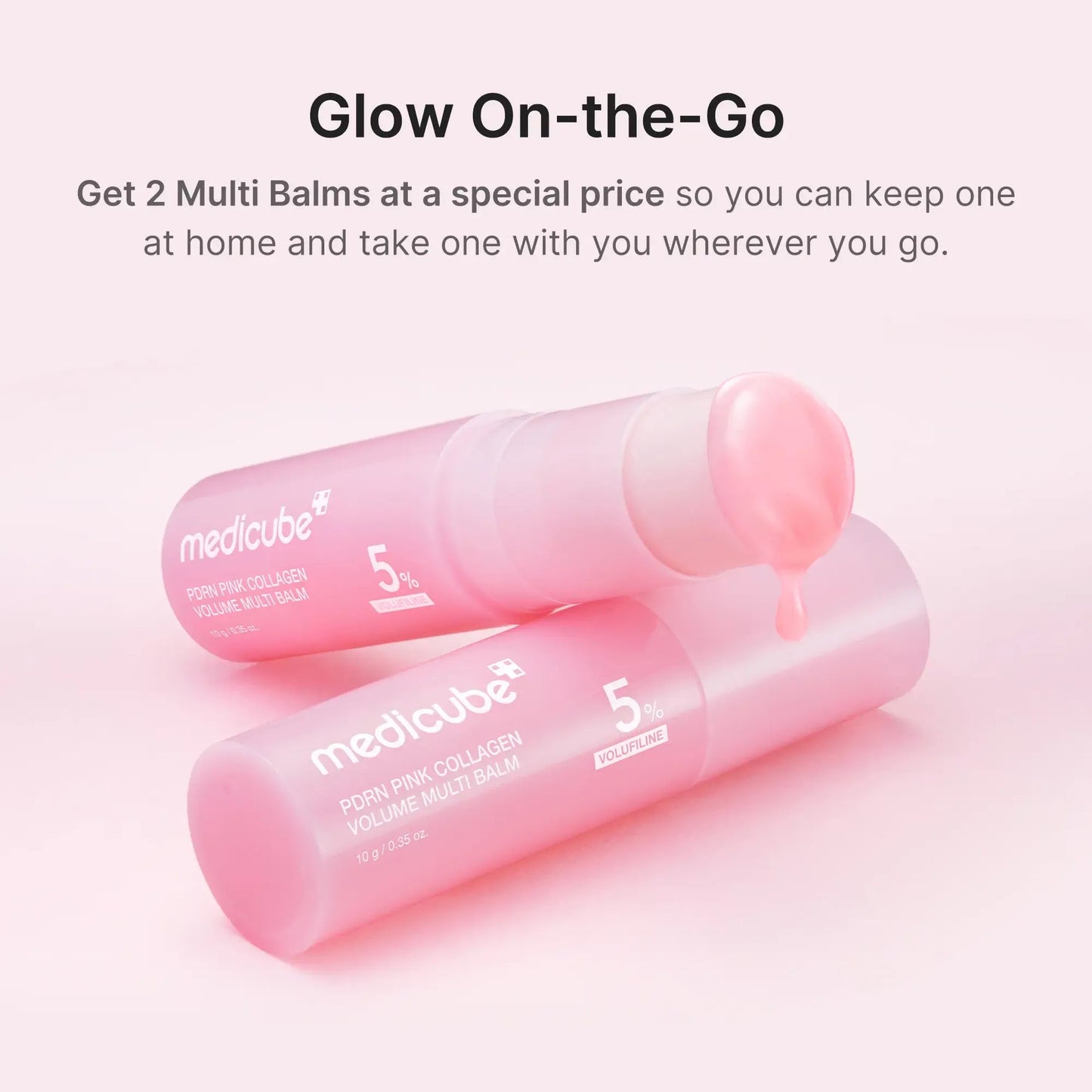 PDRN Pink Collagen Eye Patch + Volume Multi Balm Set