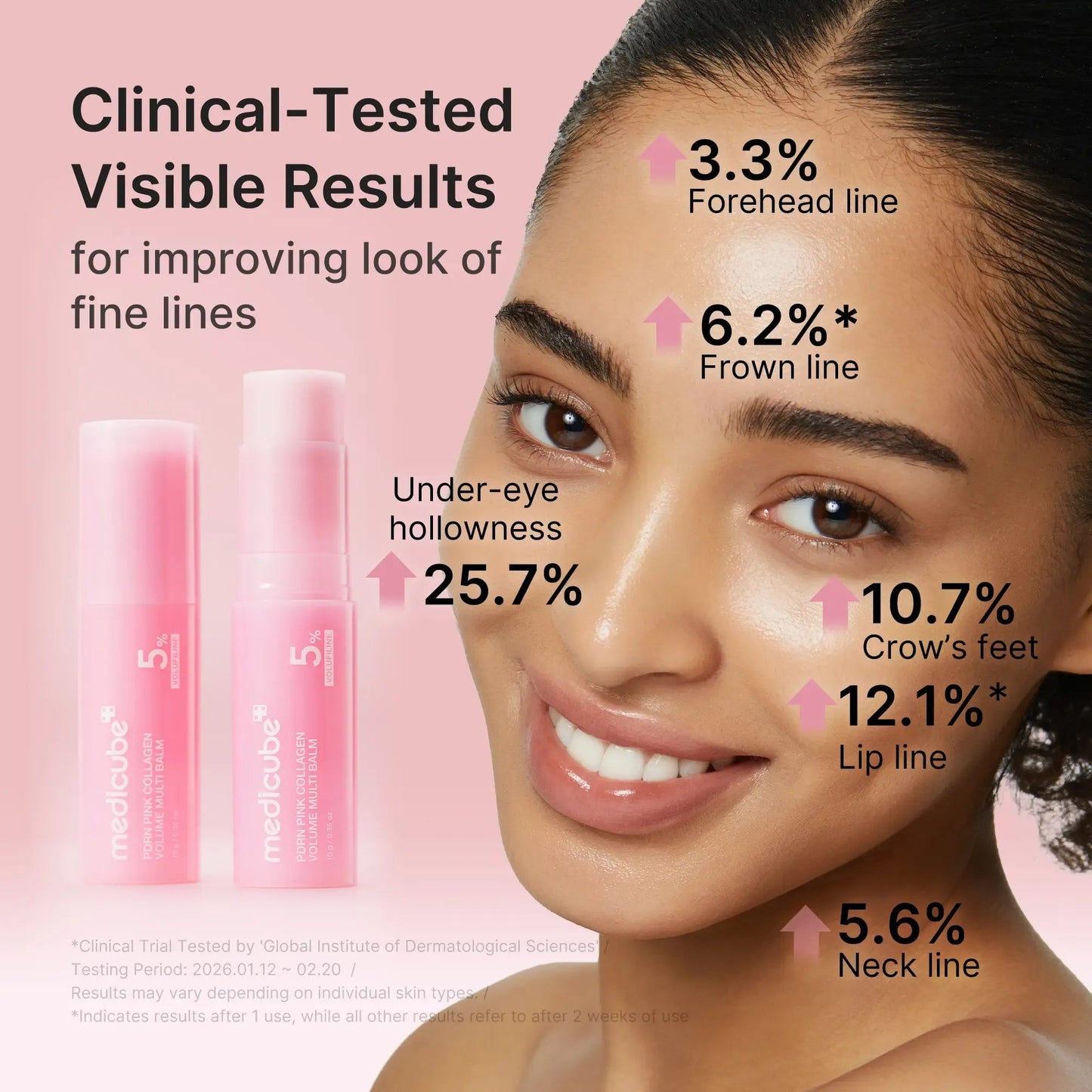 PDRN Pink Collagen Eye Patch + Volume Multi Balm Set